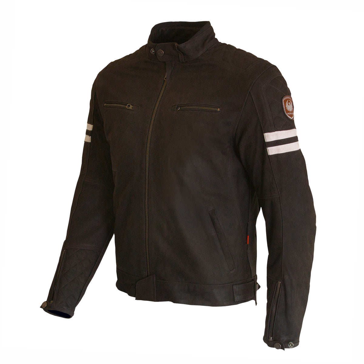 Merlin Hixon 2 Heritage Cafe Racer Leather Jacket with D30 Armour– MSG ...